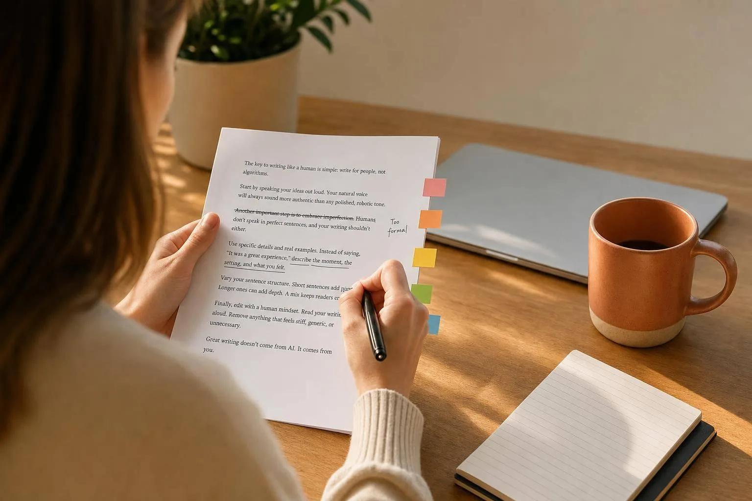 5 Ways to Remove the AI Tone From Your Writing
